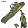 Foldable pot belly fishing rod bag- Green
