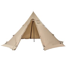 Hot Tent For 4-6 Persons, Portable Winter Tipi Tent With Stove Jack
