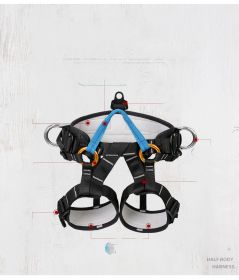 High Altitude Professional Tree Climbing Harness- Blue