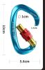 Outdoor Professional Rock Climbing Main Lock Carabiner Small D-shaped Main Lock - Orange