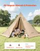 Hot Tent For 4-6 Persons, Portable Winter Tipi Tent With Stove Jack