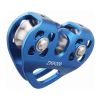 Heart Shaped Rock Climbing Double Shaft Pulley- Blue