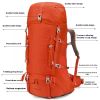 Hiking Climbing Equipment 50l Ultra Light Breathable Hiking Backpack-Blue