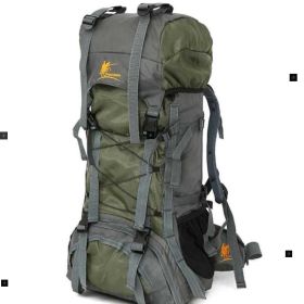 Outdoor Large Capacity Waterproof Mountaineering Backpack For Hiking, Camping, & Trekking- Green