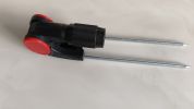 Stainless Steel Bold Rod Holder- Black