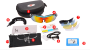 Outdoor Myopia Polarized Sunglasses- Red