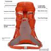 Hiking Climbing Equipment 50l Ultra Light Breathable Hiking Backpack-Blue