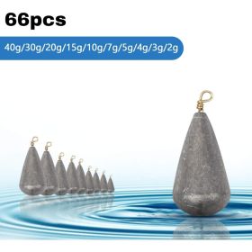 Fishing Weights Set With 69 Sinkers In 10 Sizes