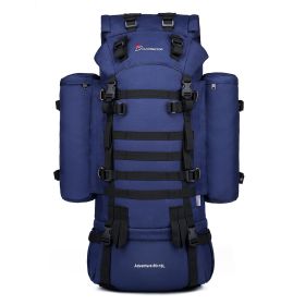 Extra Large Hiking and Mountaineering Backpack- Navy Blue