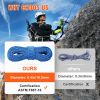 10.2mm Dynamic Climbing Rope, 60M(197ft) Outdoor Rock Climbing Rope 25KN Breaking Tension