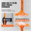 Double Braided Polyester Rope, 3/8 In X 120 Ft, 48 Strands, 4000 LBS Breaking Strength Outdoor Climbing Rope
