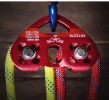 Heart Shaped Rock Climbing Double Shaft Pulley- Blue