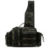 Chest Pack And Fishing Rod Bag High-capacity Fishing Backpack-Grn/Gry Camo