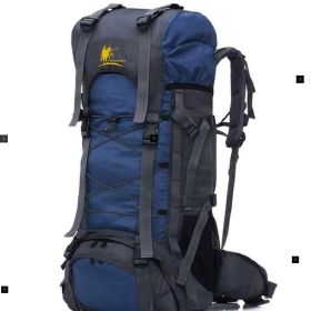 Outdoor Large Capacity Waterproof Mountaineering Backpack For Hiking, Camping, & Trekking- Navy Blue