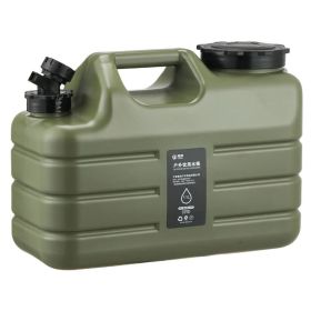 [dukou]New outdoor pe food-grade plastic water bucket, 11-liter military green PE water bucket + sticker